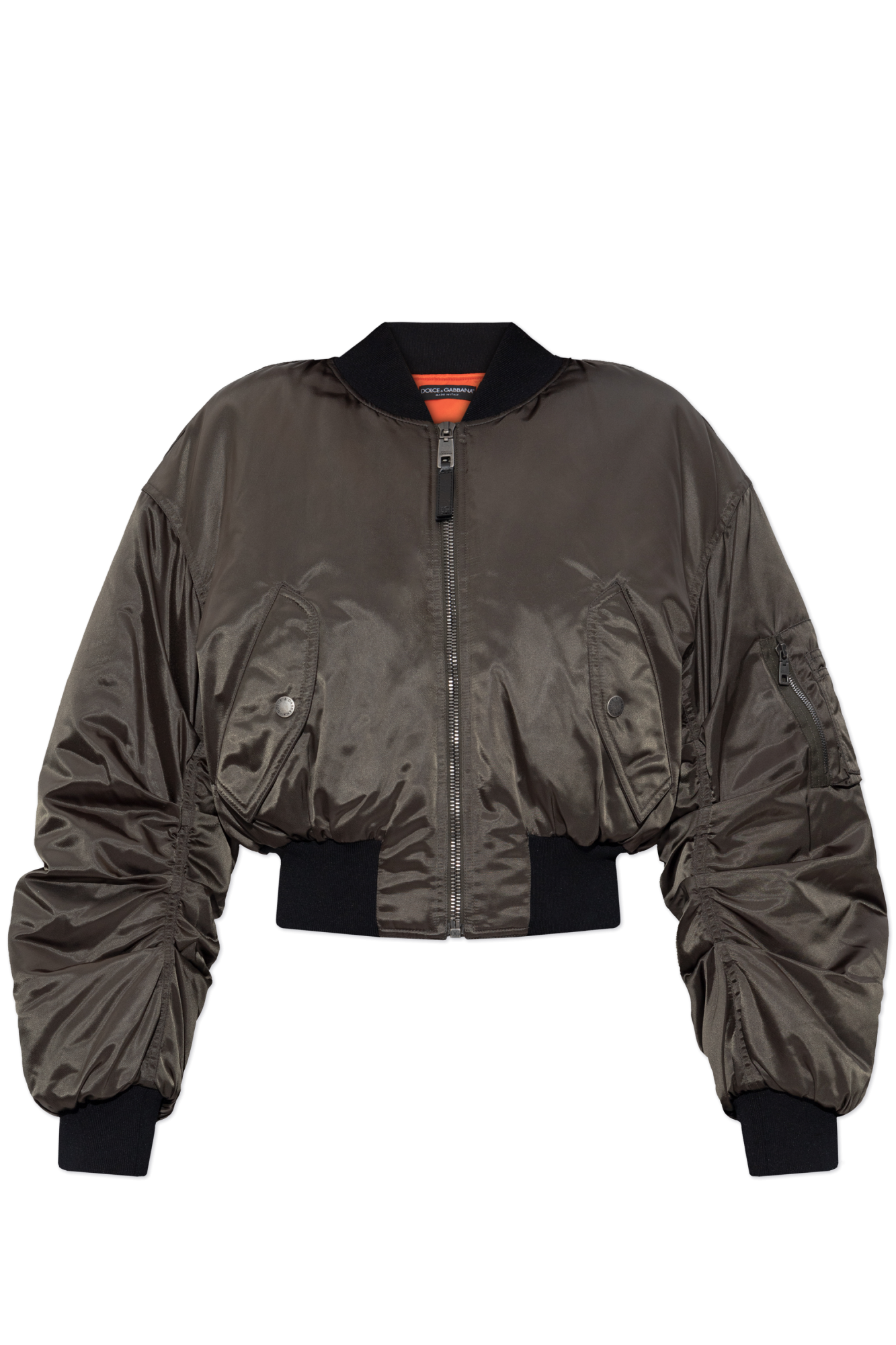 ジャケット・アウター DOLCE&GABBANA/zip flight jacket Dolce & Gabbana zip-through Bomber Jacket | Yellow | FARFETCH